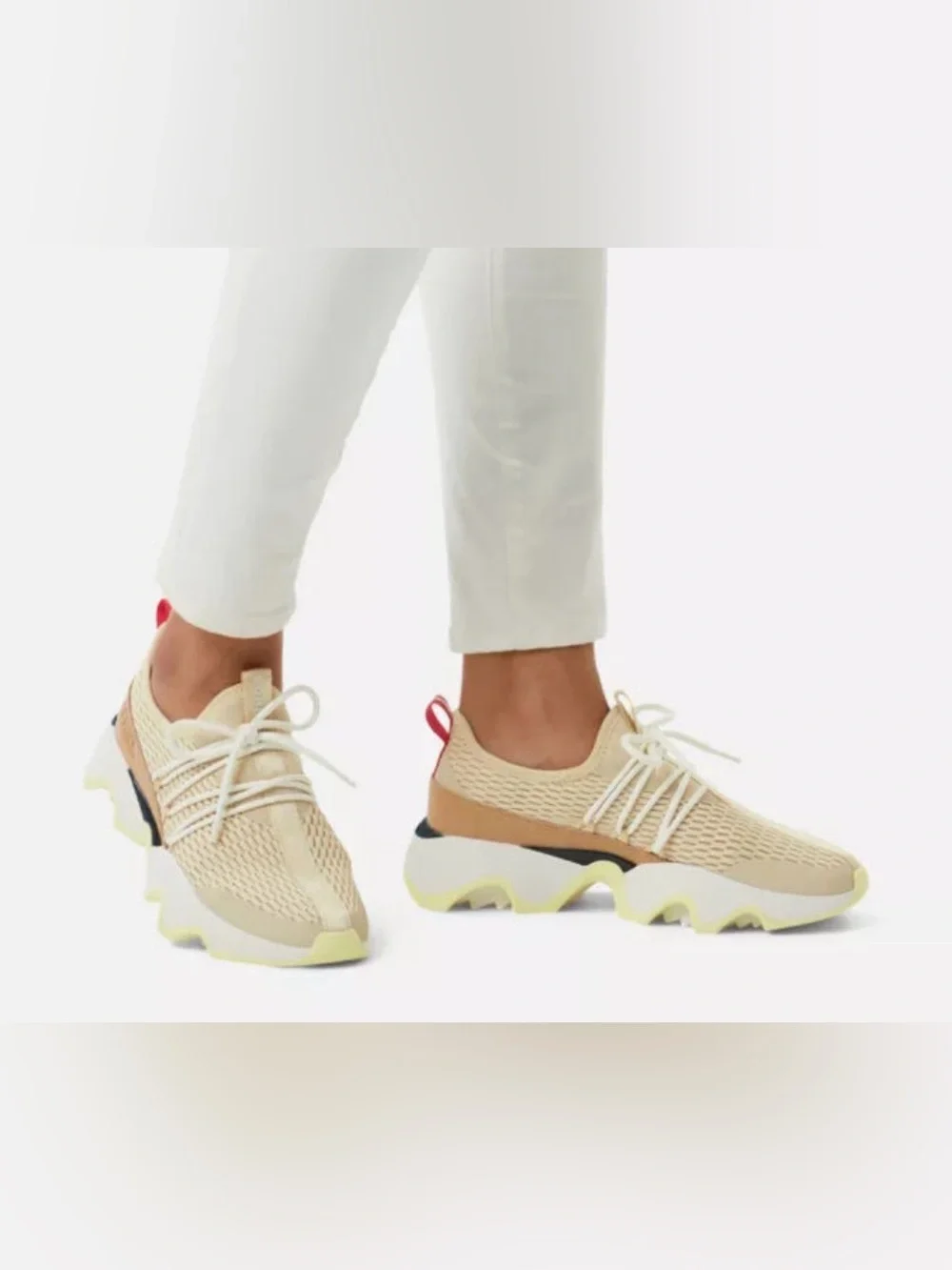 SOREL Kinetic Lace Sneakers in White Women’s Size 8.5